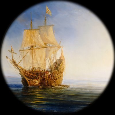 Spanish Galleon taken by the Pirate Pierre le Grand near the coast of Hispaniola by Jean Antoine Theodore Gudin