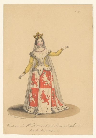 Julie Dorus-Gras as Princess Eudoxie in the Opera La Juive by Théodore Lejeune