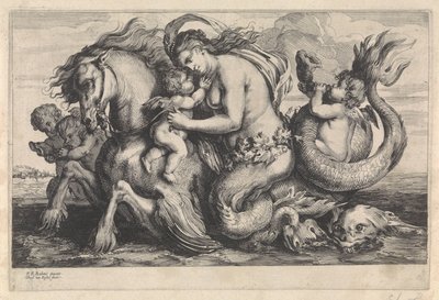 Triumph of Galatea by Théodorus van Kessel