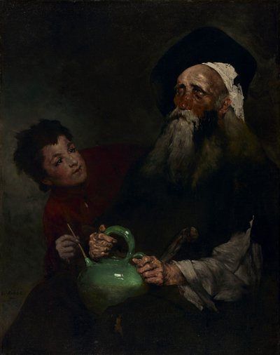 Lazarillo de Tormes and His Blind Master by Auguste Theodule Ribot