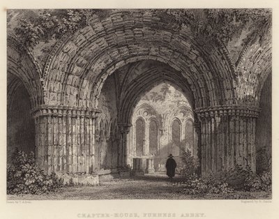 Chapter-House, Furness Abbey by Thomas (after) Allom