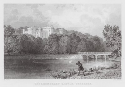 Cholmondeley Castle, Cheshire by Thomas (after) Allom