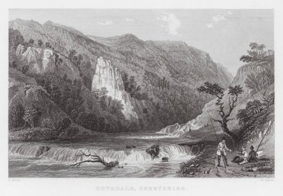 Dovedale, Derbyshire by Thomas (after) Allom