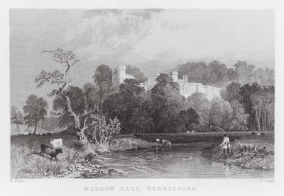 Haddon Hall, Derbyshire by Thomas (after) Allom