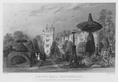 Levins Hall, Westmorland, the Seat of Fulke-Greville Howard by Thomas (after) Allom