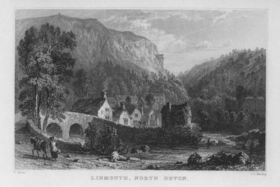 Linmouth, North Devon by Thomas (after) Allom