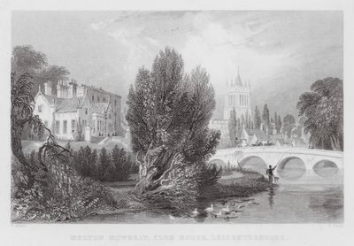 Melton Mowbray, Club House, Leicestershire (engraving) by Thomas (after) Allom