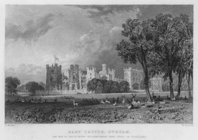 Raby Castle, Durham, the Seat of William-Harry Vane, Duke of Cleveland by Thomas (after) Allom