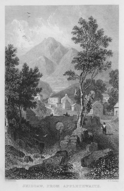 Skiddaw, from Applethwaite by Thomas (after) Allom