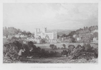 Southwell, Nottinghamshire (engraving) by Thomas (after) Allom