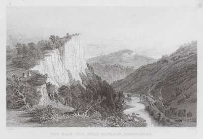 The High Tor, near Matlock, Derbyshire by Thomas (after) Allom