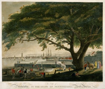The City of Philadelphia in the State of Pennsylvania, North America by Thomas (after) Birch
