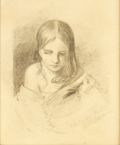 A Sketch From Nature, Said To Be Ines Fletcher by Thomas (after) Lawrence