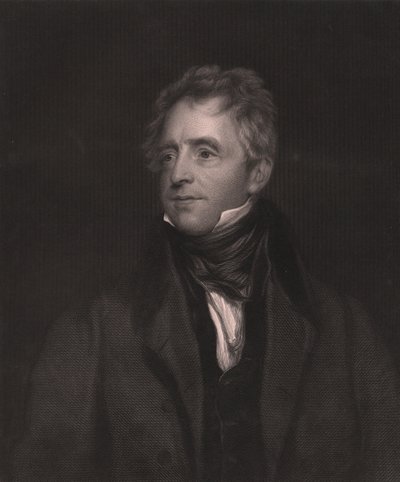 Portrait of English actor John Fawcett (1768-1837), engraving by W J Edwards from painting by Thomas Lawrence, Virtue and Co Publisher, London by Thomas (after) Lawrence