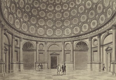 Brokers’ Exchange, Sir Robert Taylor’s Rotunda, Bank of England by Thomas (after) Malton