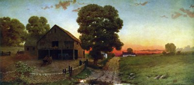 A New Hampshire Sunset, c1910 by Thomas (after) Moran