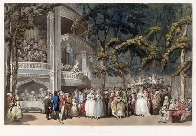 Vauxhall Gardens, London in the 18th century by Thomas (after) Rowlandson
