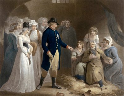 George III Visits the Prison at Dorchester. Royal Beneficence by Thomas (after) Stothard