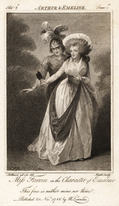 Miss Elizabeth Farren as Emeline in John Dryden
