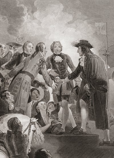 William, Prince of Orange (later King William III) lands in Brixham by Thomas (after) Stothard