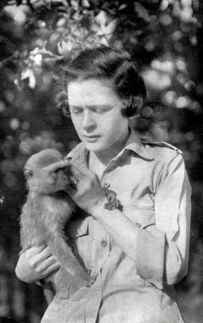 Stella Court Treatt and Her Monkey Kima, Dodoma to Mongalla, East Africa, 1925-1927 by Thomas A. Glover