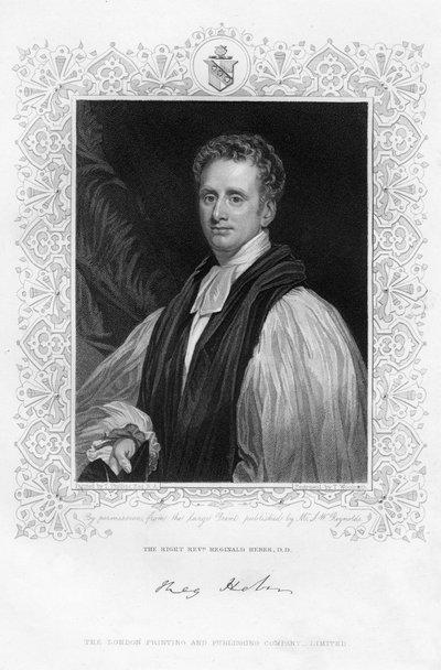 Reginald Heber, Bishop of Calcutta by Thomas A. Woolnoth