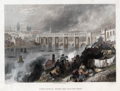 High Level Bridge over the Tyne at Newcastle by Thomas Abiel Prior