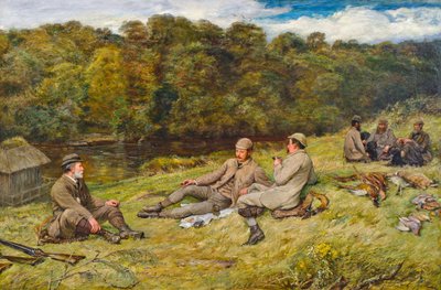 Hunting Party at Stobhall (Perthshire) by Thomas Alexander Ferguson Graham