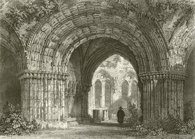 Chapter House, Furness Abbey by Thomas Allom