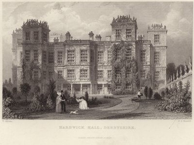 Hardwick Hall in Derbyshire by Thomas Allom