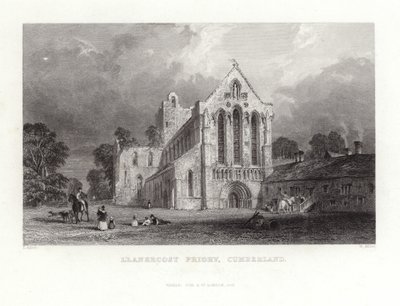 Llanercost Priory in Cumberland by Thomas Allom