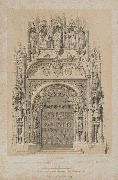 Picturesque Sketches in Spain: Title Page by Thomas Allom
