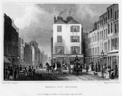 Middle Row, Holborn, London, 1830 by Thomas Barber