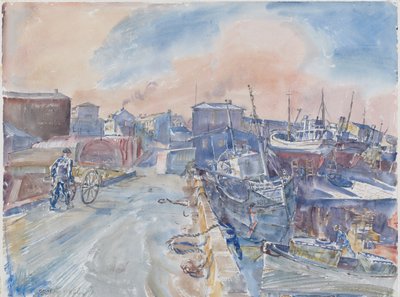 Reykjavik From Main Quay, Frosty Morning, Iceland by Thomas Barclay Hennell