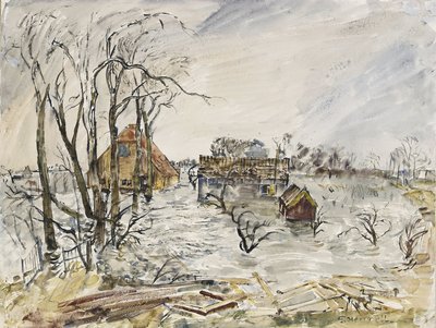 Walcheren Island (Netherlands) flooded by Thomas Barclay Hennell