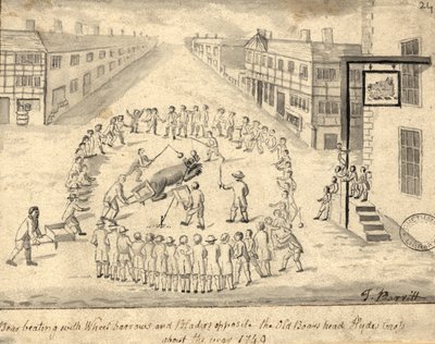 Bear baiting, Manchester, 1819 by Thomas Barritt