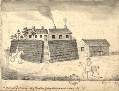 Old Dye House and Dye House, Manchester, 1819 by Thomas Barritt