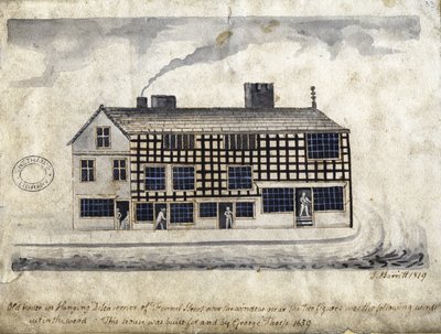 Old House on Hanging Ditch, Manchester by Thomas Barritt