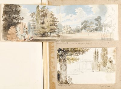 The House and Grounds at Merton from the South-East by Thomas Baxter