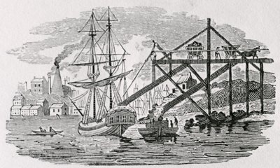 Loading Coal on Cargo Ships from 