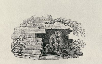 Seated Man Sheltering 