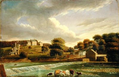 Mill Grove Farm, Perkioman Creek, Philadelphia by Thomas Birch