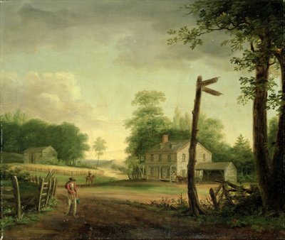 Wayside Inn on Route to Philadelphia by Thomas Birch