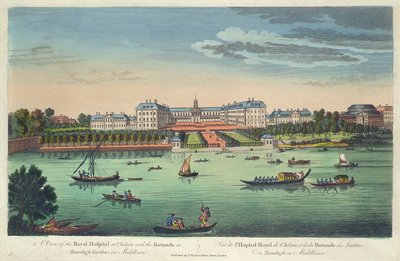 A View of the Royal Hospital at Chelsea and the Rotunda in Ranelaigh Gardens, Pub. by Robert Sayer, 1751 by Thomas Bowles