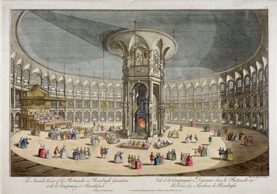 The Rotunda in Ranelagh Gardens, Chelsea, London, c1750 by Thomas Bowles