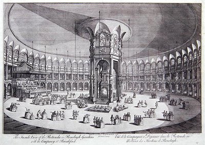The Inside View of the Rotunda in Ranelagh Gardens with the Company at Breakfast, from John Stowe
