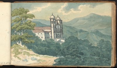 Album of Landscape and Figure Studies: Villa in the Mountains by Thomas Bradshaw