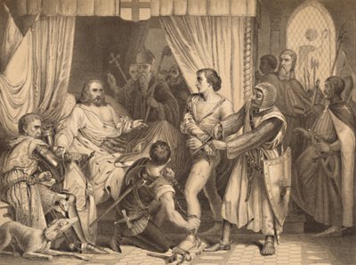 Richard the Lionheart Forgiving Bertrand de Gurdun by Thomas Brown