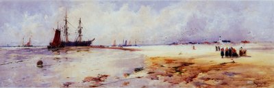 Fisherfolk at Katwyk Sands by Thomas Bush Hardy