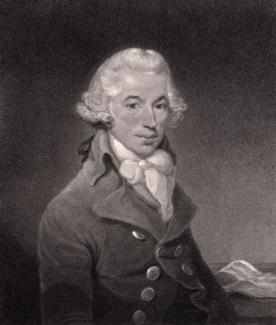 Portrait of Ignace Pleyel (1757-1831) engraved by William Nutter by Thomas Bush Hardy